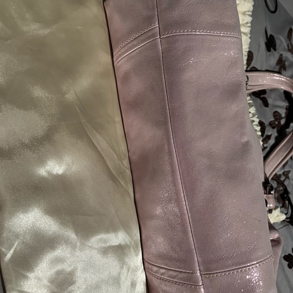 Coach satchel in color Strawberry Milk! EUC! Beautiful iridescent pink!